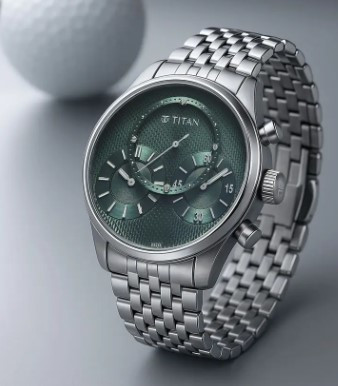 Titan Classique Micromotors Quartz Light Green Round Dial Men's Analog Watch / Analog Watch - For Men 90179SM01