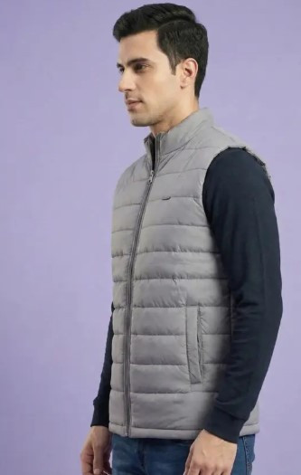 Men Solid Bomber Jacket